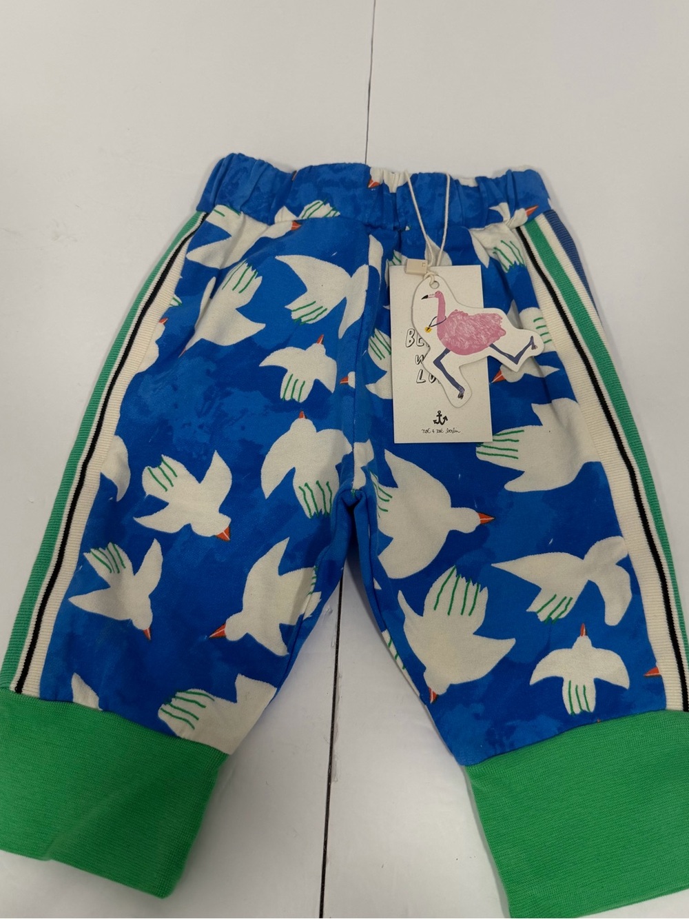Blue Dove 6-12 M Track Pants By Noe And Zoe